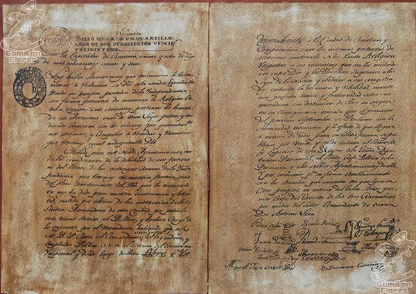 Acta declaratoria de Independencia de Comitán